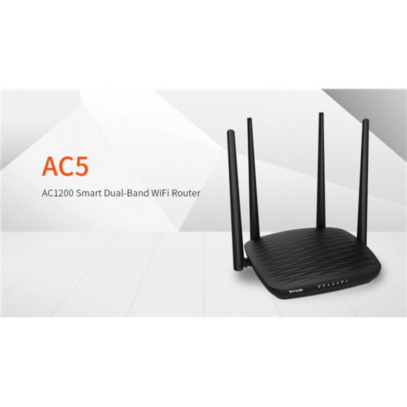 Router Wireless Dual Band Tenda Ac5 300Mbps/867Mbps 4 Antenas 5Dbi
