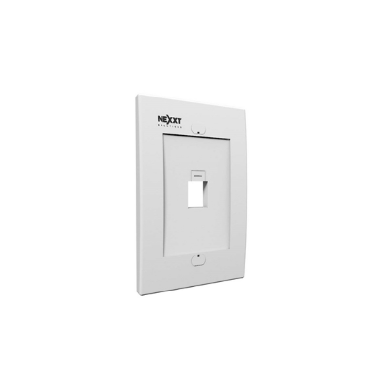 Jack Wall Plate Nexxt 1 Puerto Blanca