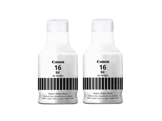Kit De Tintas Canon Gi-16 Negro Para Maxify Gx3010 Gx4010 Gx6010 Gx7010