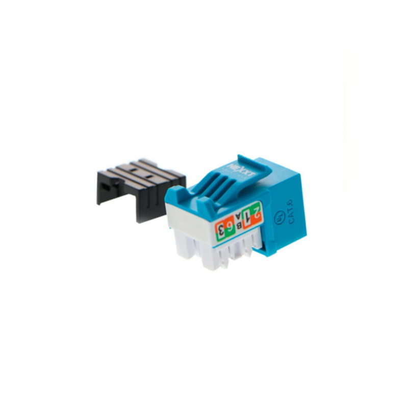 Jack Mini Keystone Nexxt Cat6 Tipo 110 Azul No Blindado