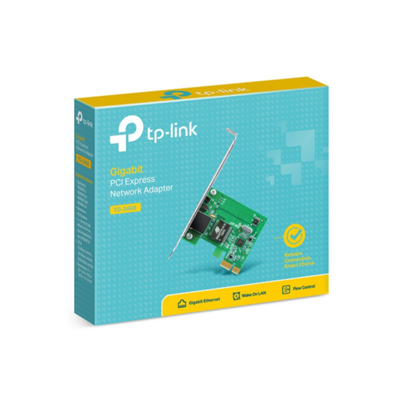 Tarjeta De Red Pci-E Gigabit Ethernet Tp-Link Tg-3468 Wake-On-Lan Low Profile