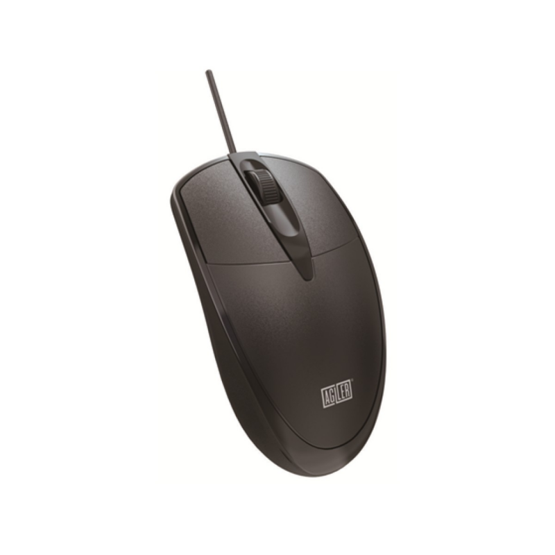 Mouse Agiler 3D Optical Alambrico USB Negro