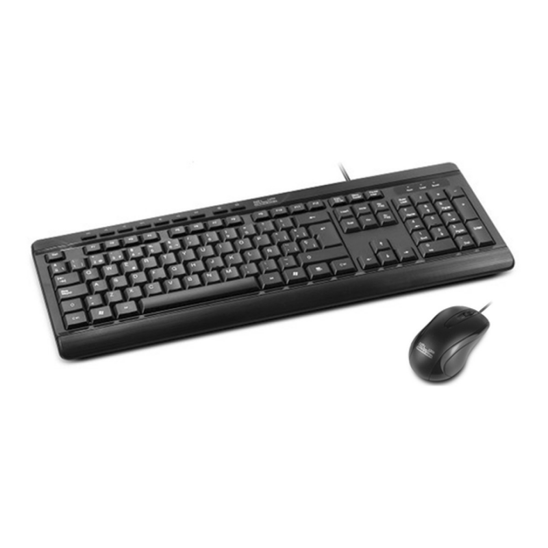 Teclado Y Mouse Alámbrico Klipx Español Optical Mouse