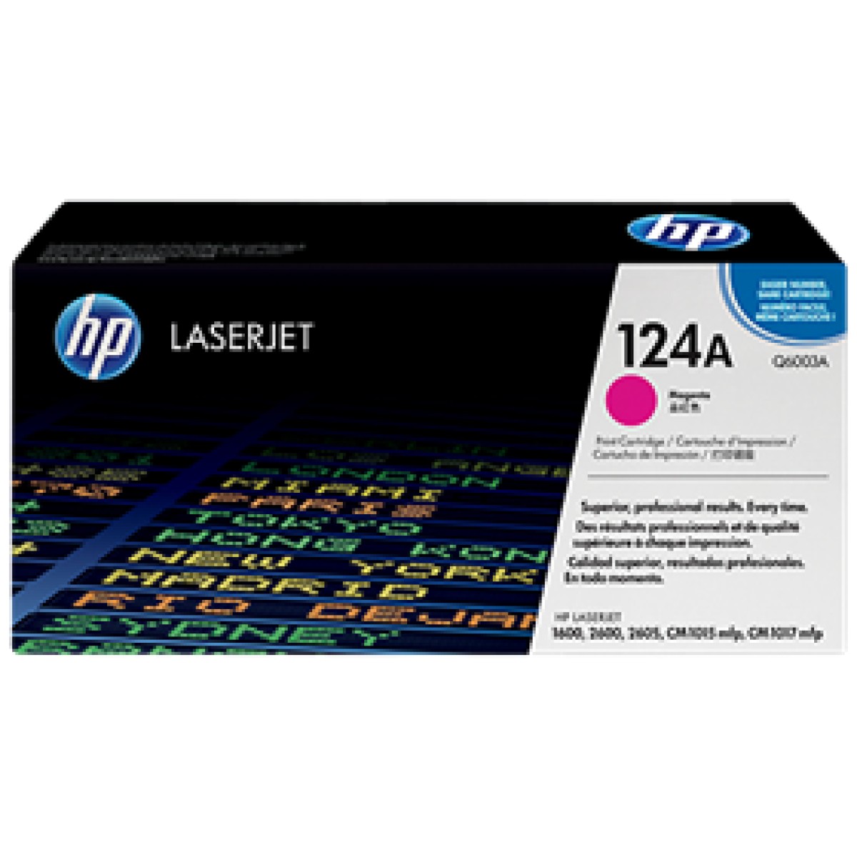 Toner Hp 124A - Q6003A - Magenta - 2,000 Paginas - Para Impresora Laserjet Color - 2600N
