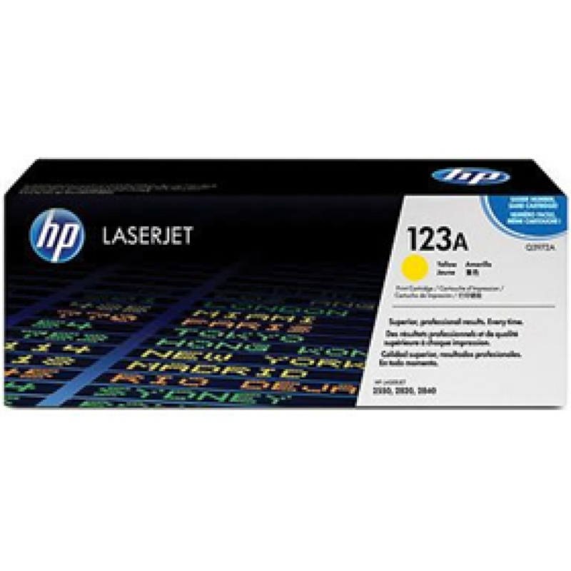 Toner Hp 123A - Q3972A - Amarillo - 2,000 Paginas - Para Impresora Laserjet - 2800/2820/2840