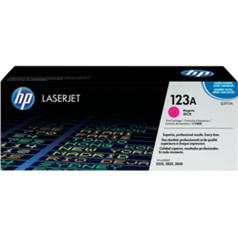 Toner Hp 123A - Q3973A - Magenta - 2,000 Paginas - Para Impresora Laserjet - 2800/2820/2840