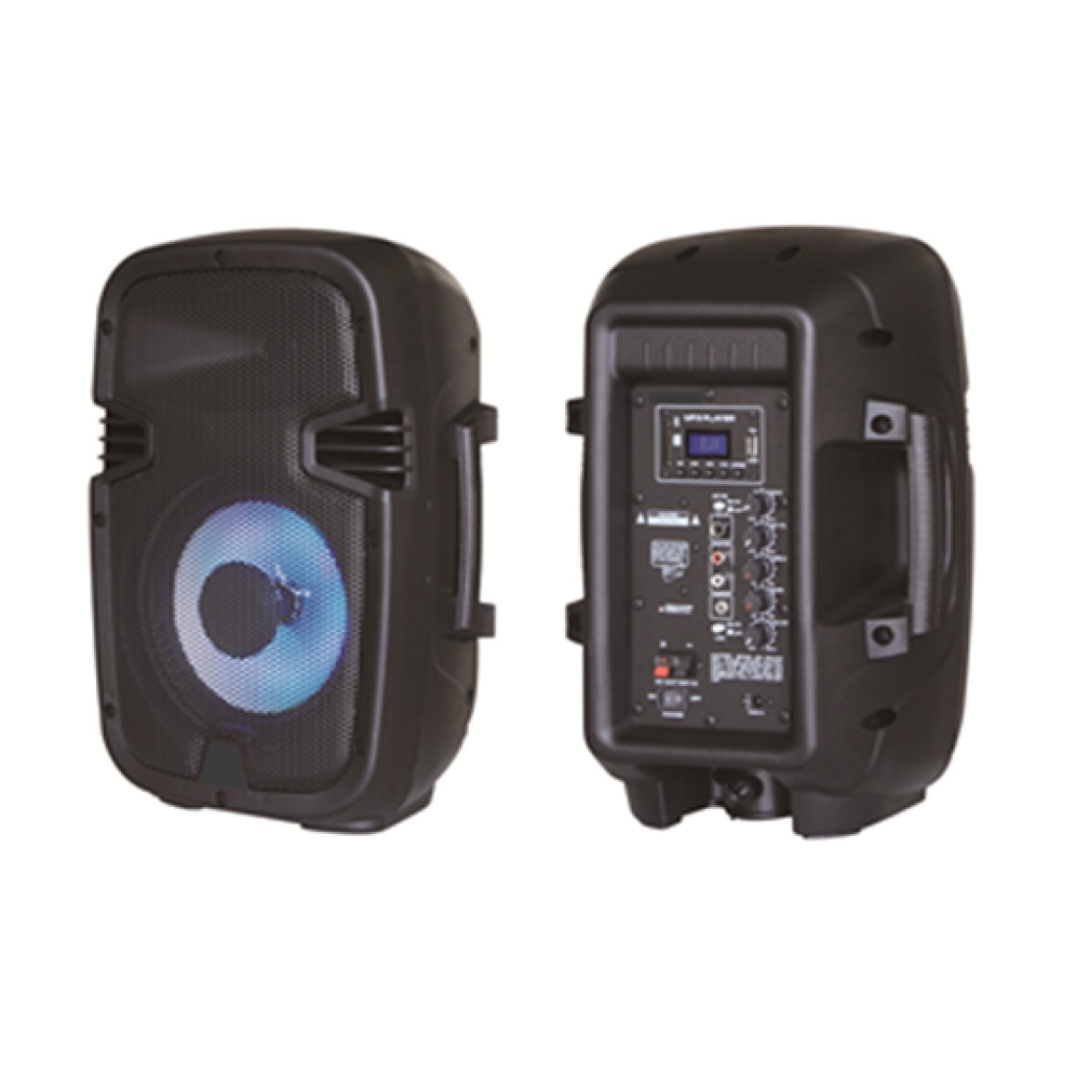 Bocina Myo 8" Portátil con Subwoofer y Luces LED