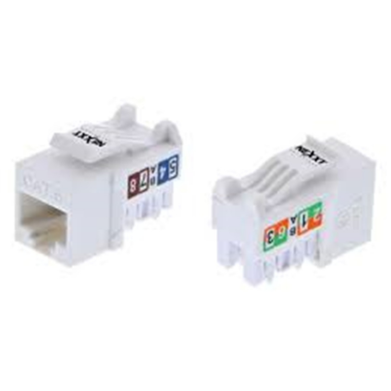Jack Mini Keystone Nexxt Cat6 Tipo 110 Blanco Unshielded