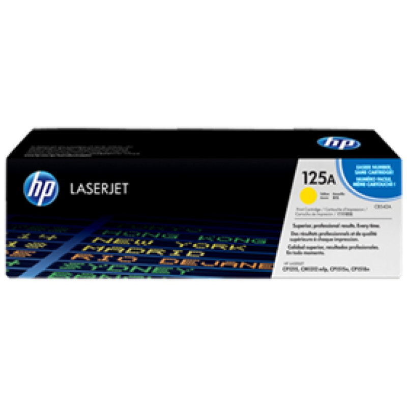 Toner Hp 125A - Cb542A - Amarillo - 1,400 Paginas - Para Impresora Laserjet Color - Cp1215, Cp1518In, Cp1515N