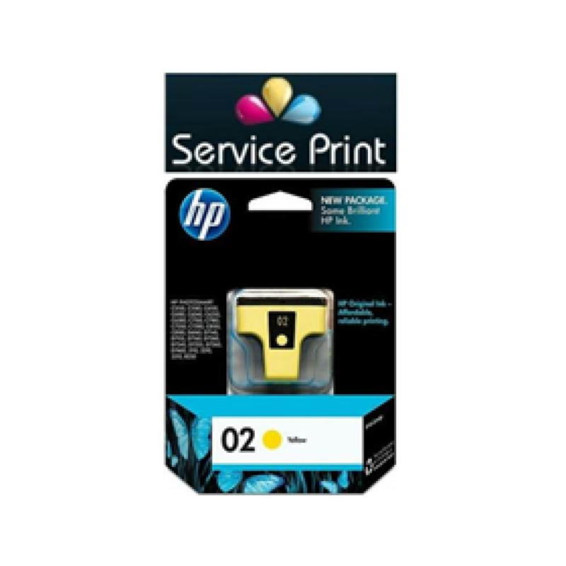 Cartucho Hp 02 - C8773Wl - Amarillo - 6Ml - Para Impresora - Photosmart 8250
