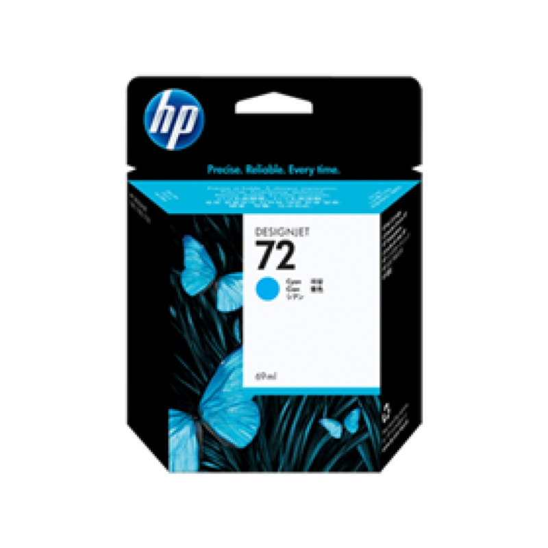 Cartucho Hp 72 - C9398A - Cyan - 69Ml - Para Impresora Designjet T610 / T1100