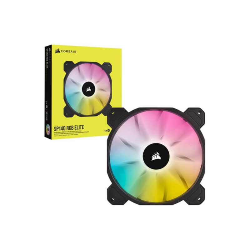 Abanico Corsair Sp140 RGB Elite Performance 140mm Single Pack Negro