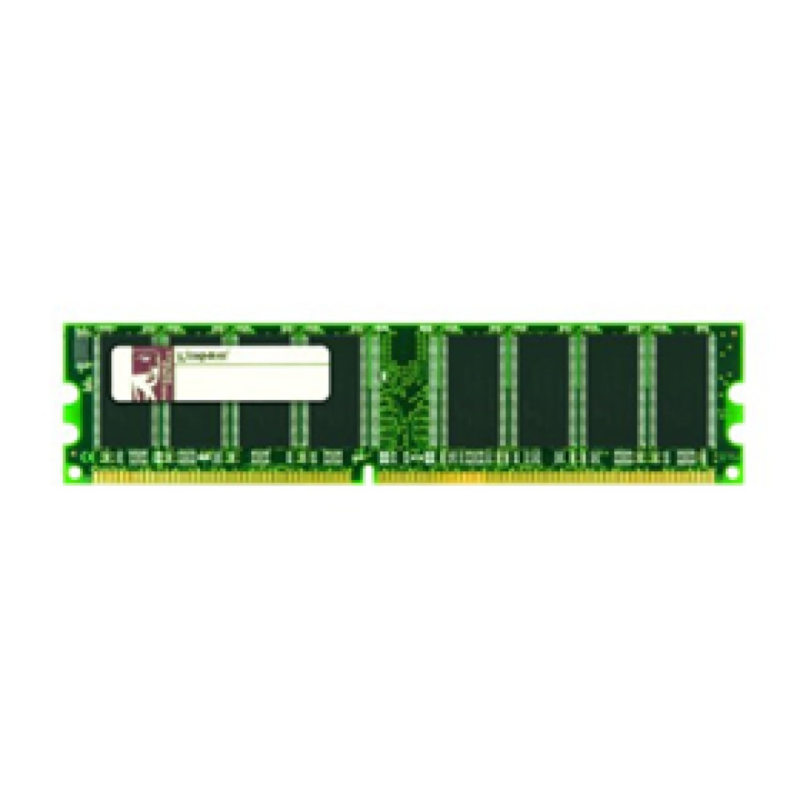 Memoria 1GB (1X1GB) Kingston, P/Desktop, Ddr, 333Mhz, PC-2600, No-Ecc. Certificada Para Equipos Dell.