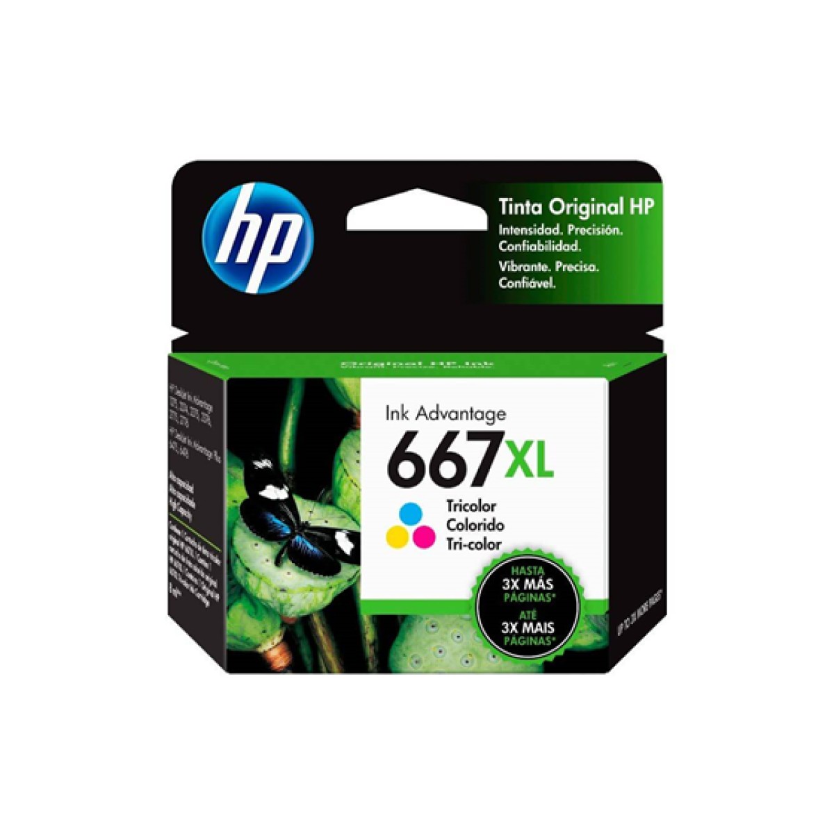 Cartucho De Tinta Color Hp 667 XL 3YM80AL 8ML