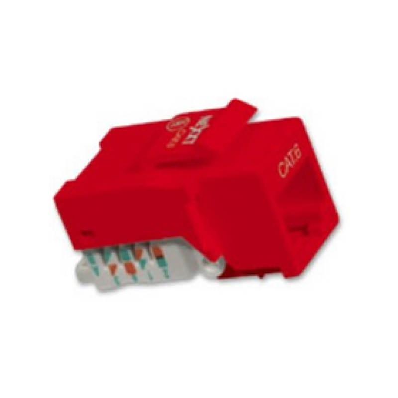 Jack Mini Keystone Nexxt Cat6A Rojo - Trm2Bdj28