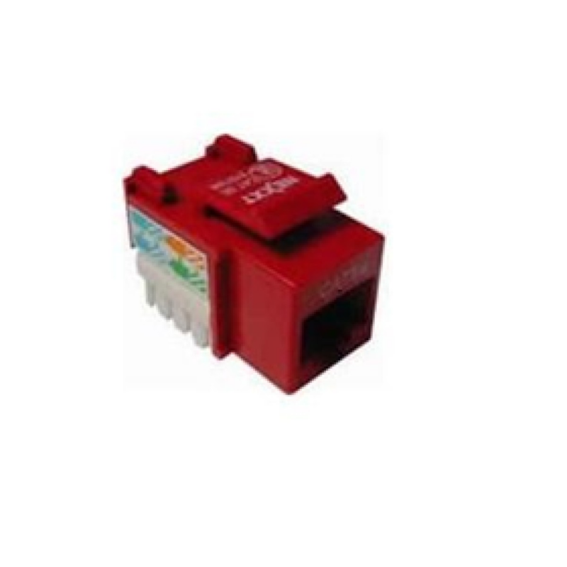 Jack Mini Keystone Nexxt Cat 5E Rojo Tipo 110 -Trm2Bdj28