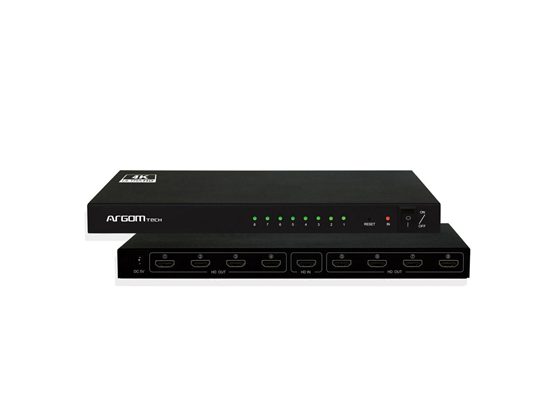 Splitter Argom HDMI 8 Puertos Salida 1 Puerto Entrada 4K 60Hz