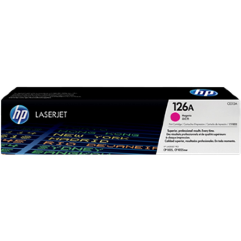 Toner Hp 126A Ce313A Magenta 1000 Paginas Para Impresora Color Laserjet Cp1025Nw M175