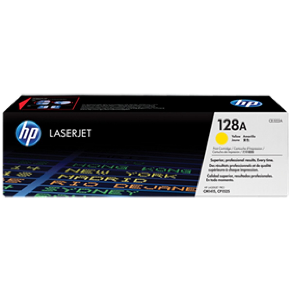 Toner Hp 128A - Ce322A Amarillo - 1,300 Paginas - Para Impresora Color Laserjet - Cp1525Nw cm1415Fnw
