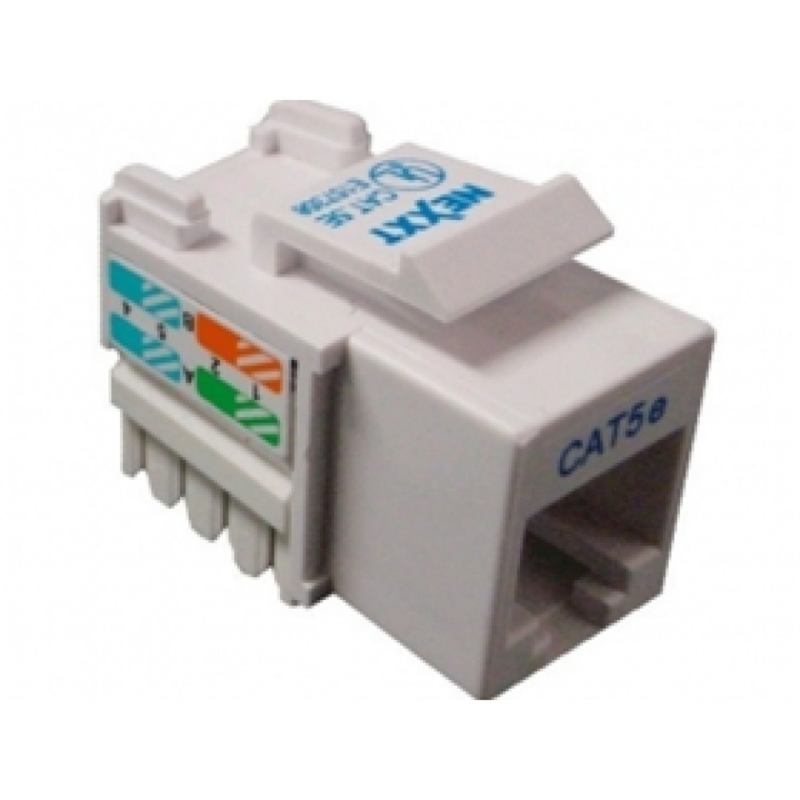 Jack Mini Keystone Nexxt Cat5E Gris Tipo 110