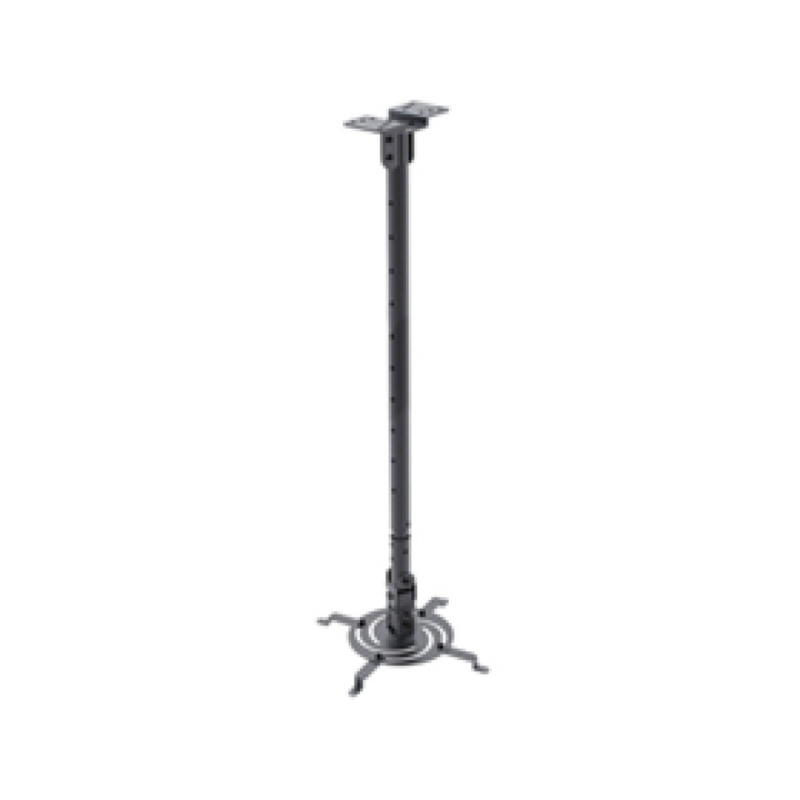 Soporte Para Proyector Klipx Negra De Techo Desde 850mm Hasta 1215mm, Soporta Hasta 15 kg (33 Lb)