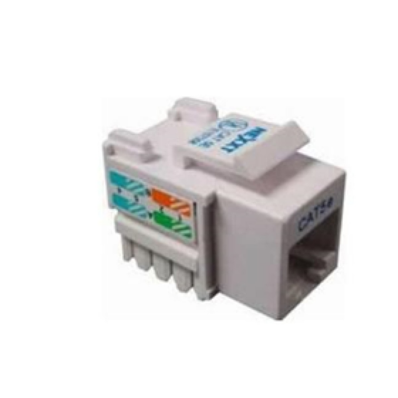 Jack Mini Keystone Nexxt Cat5E Blanco Tipo 110