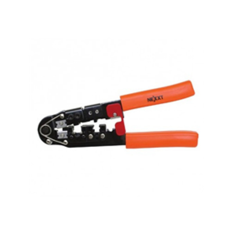 Crimping Tool Nexxt Modular P/Conectores 8P8C/RJ45, 6P6C/Rj12, 6P4C/RJ11 Y 6P2C, Incluye Pelador, Cortador, Protector Para Cuchilla