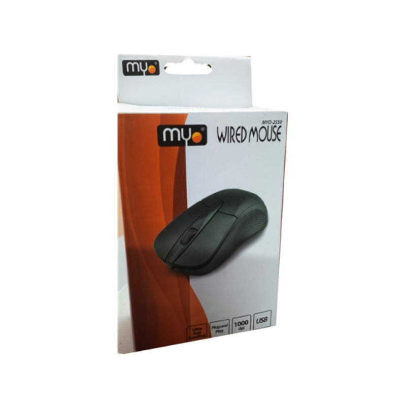 Mouse Óptico 3D USB Myo Myo-2550 Color Negro