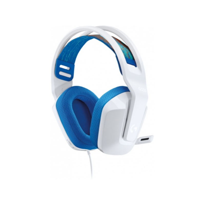 Audifono Logitech G335 Stereo Para Gamer Blanco 3.5 mm Jack
