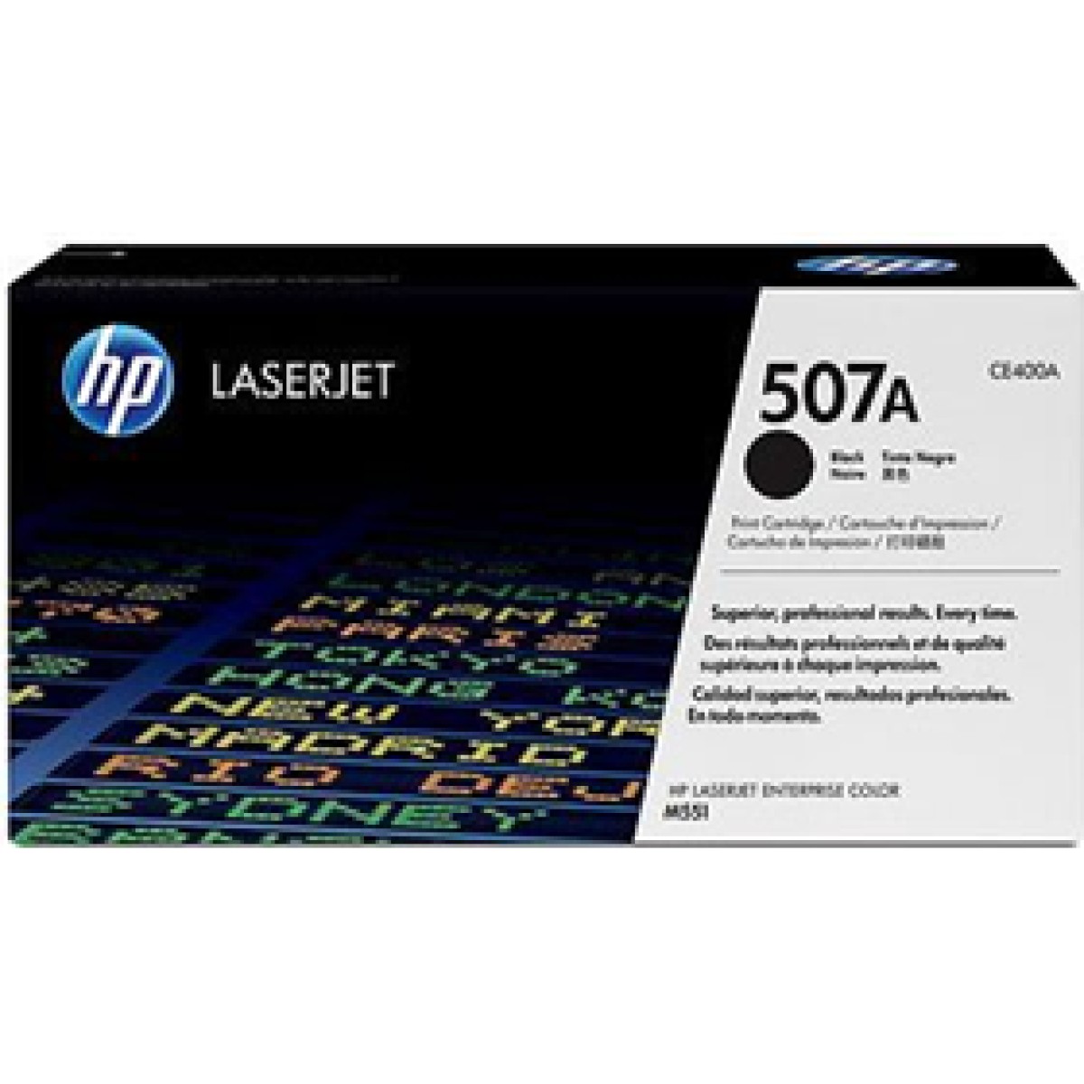 Toner Hp 507A - Ce400A - Negro - 5,500 Paginas - Para Impresora Laserjet Enterprise - M551Dn, M551N, M551Xh