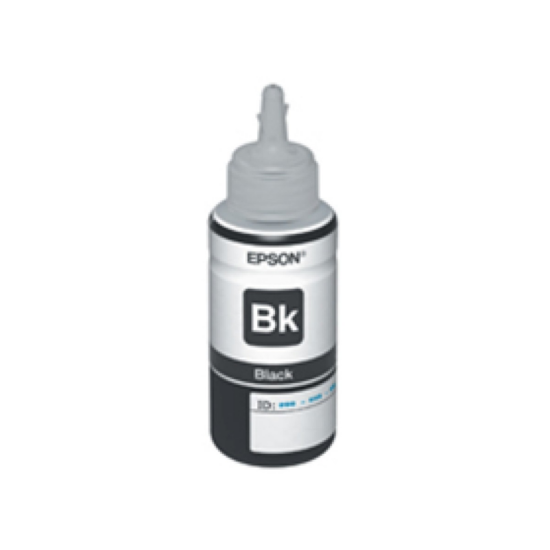 Botella De Tinta Epson 664 Negro Para Impresoral 120, L310, L380, L395, L495, L575, L606, L655, L656, L1300, L1455, L210 70Ml Tramo 3 Jaula