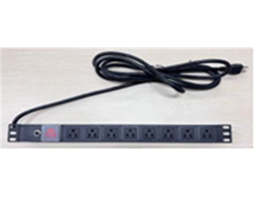Regleta Para Rack Click Cam 120V 15Amp 8 Salidas 1.8M Cable