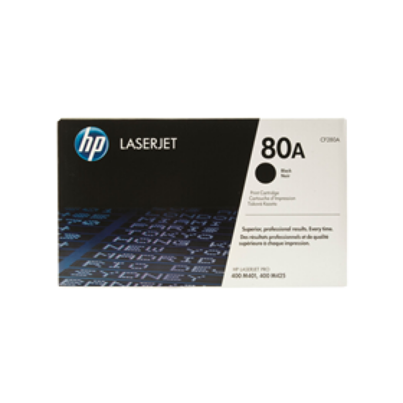 Toner Negro Hp 80A Cf280A 2700 Páginas Laserjet Pro 400 M401 M425