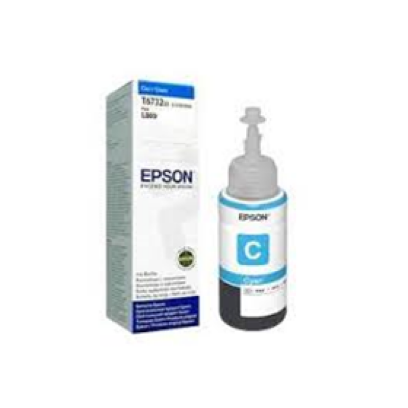 Botella De Tinta Epson 673 Azul Para Impresora L805, L810, L850, L1800 Tramo 3 Jaula
