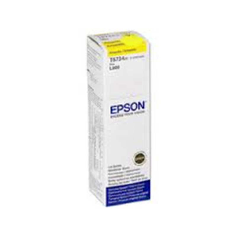 Botella De Tinta Epson 673 Amarillo Para Impresora L805, L810, L850, L1800 70Ml Tramo 3 Jaula
