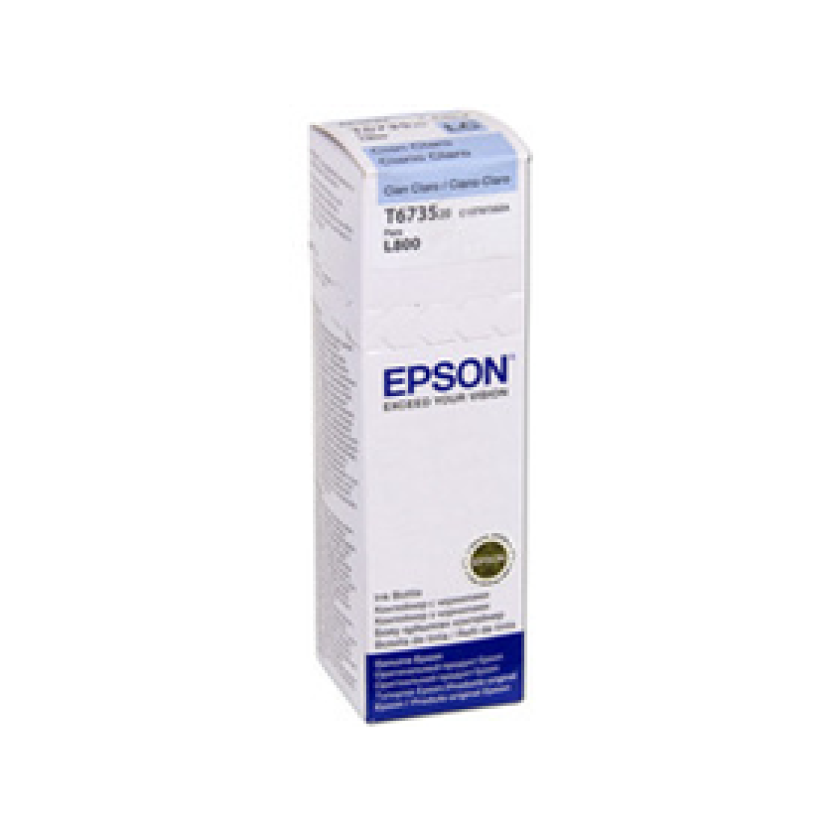 Botella De Tinta Epson 673 Azul Claro Para Impresora L805, L810, L850, L1800 70Ml