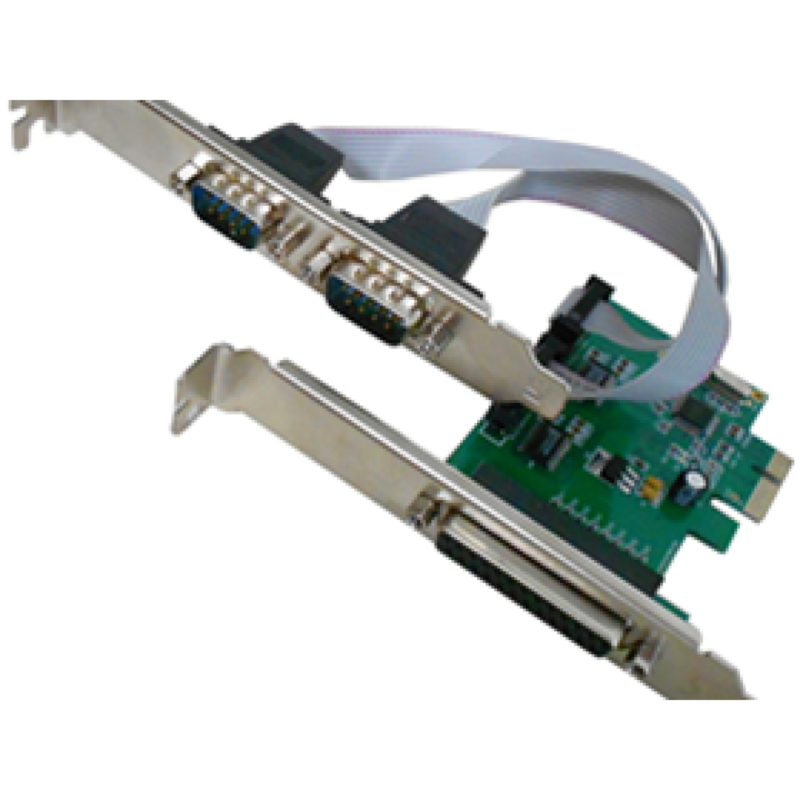 Tarjeta Agiler PCi-E Con Puerto Serial + Paralelo, Db9 Y Db25 PCie2S1Pmos9901 (Agiler)