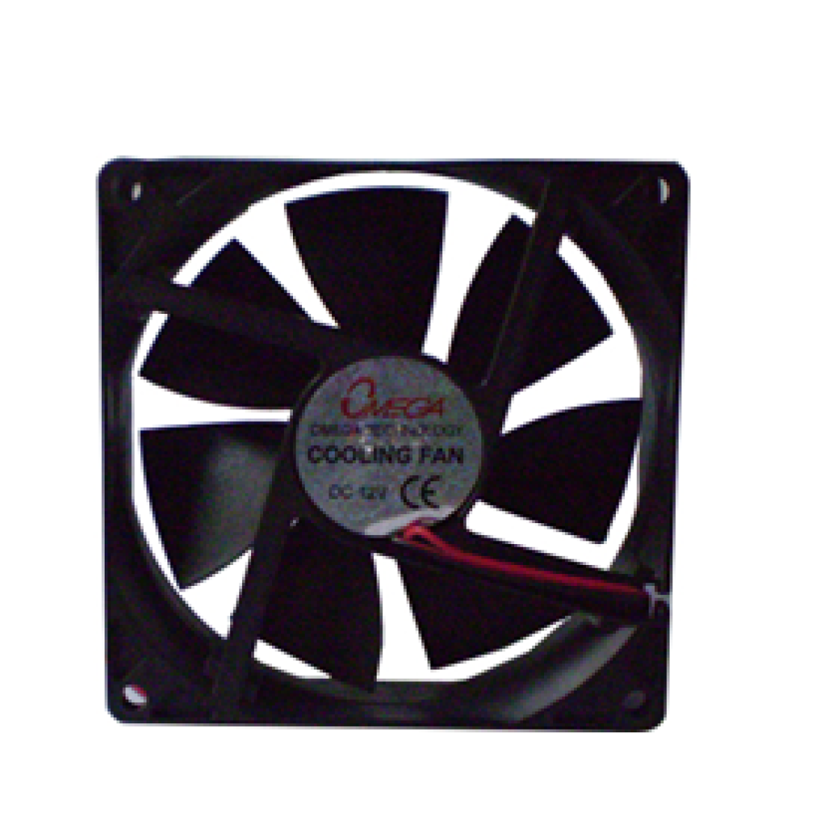 Abanico De Case 80X80X25Mm Omega 4 Pines Negro