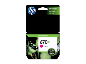 Cartucho Hp 670Xl - Cz119Al - Magenta