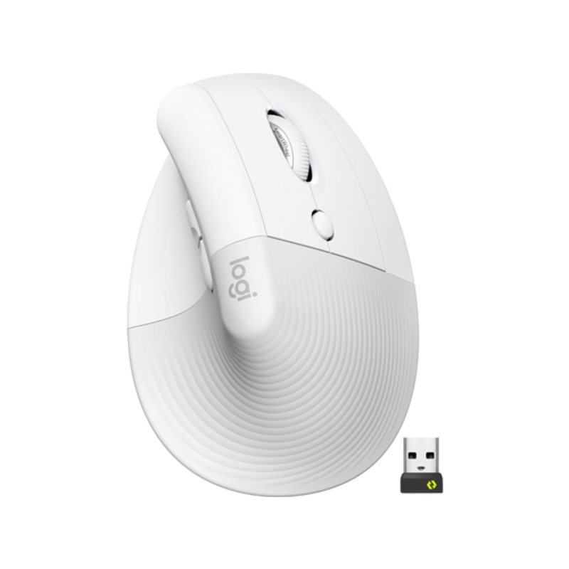 Mouse Logitech Lift Vertical Ergonomico Inalambrico Blanco 400-4000 Dpi