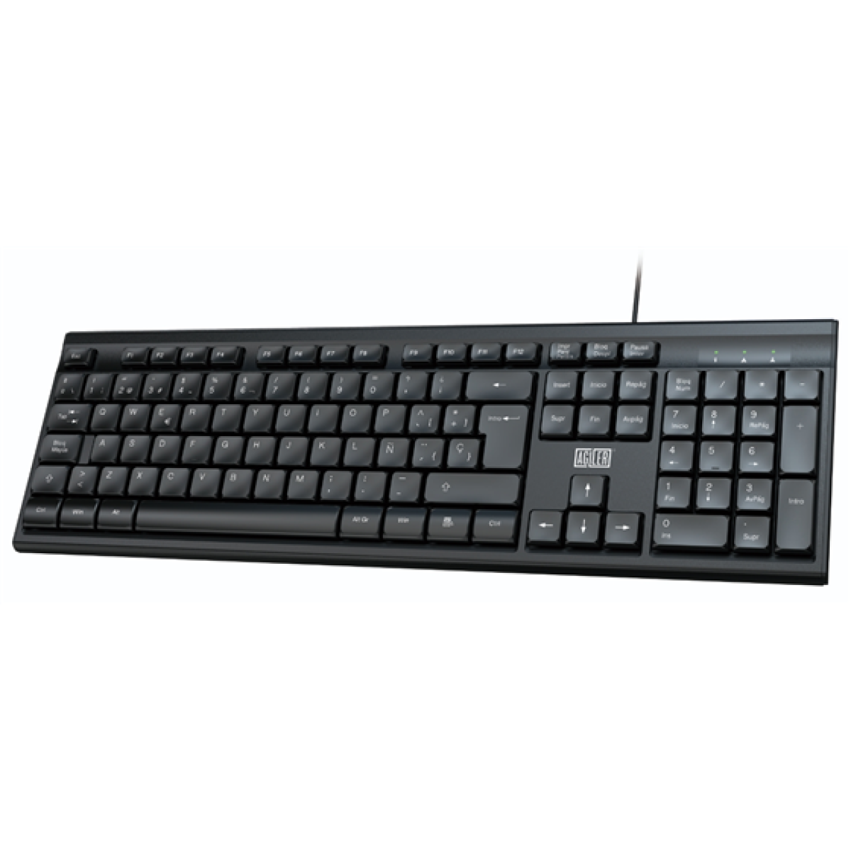 Teclado Agiler USB Español, Black, (Agi-9828)