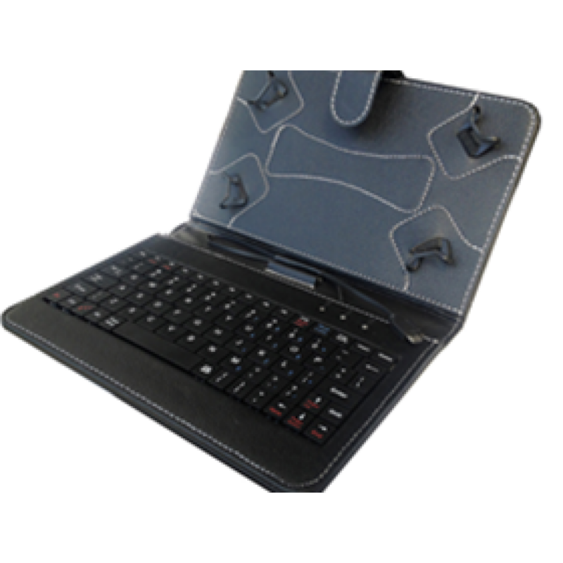 Cover Agiler Con Teclado USB Para Tableta, 7", Tipo Piel, Negro (Agi-7950) Casillero 5 Jaula