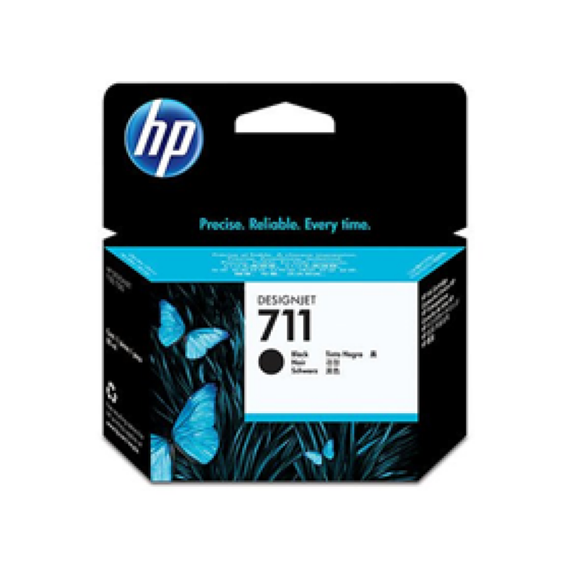 Cartucho Hp 711 - Cz133A - Negro - 80Ml - Para Impresora Designjet T120 Eprinter / T520 Eprinter / T130