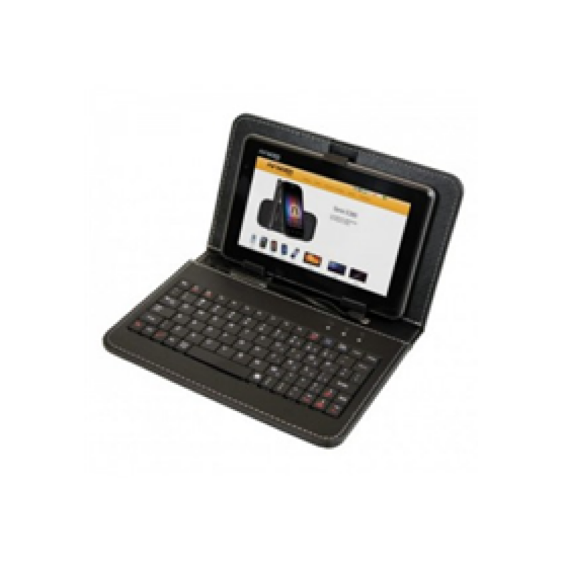 Cover Argom Para Tableta 7", Negro, Con Teclado, Tipo Folio