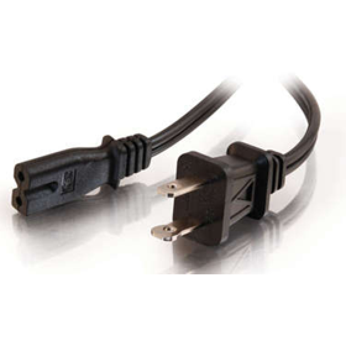 Cable Corriente Agiler, 4 Pies, Negro. 2 Huecos.