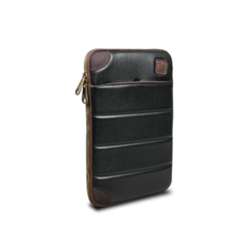 Sleeve Port 11" Gris Para Apple, Sandwich Mesh Protection Inside, Metal Copper Zipper, Embossed Logo.