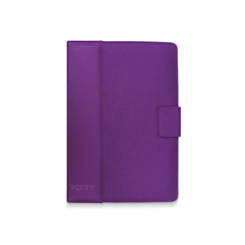 Cover Port Designs Phoenix Iv Para Tableta 7" Cierre Magnetico, Doble Banda Elastica, Posicion Ajustable, Morado