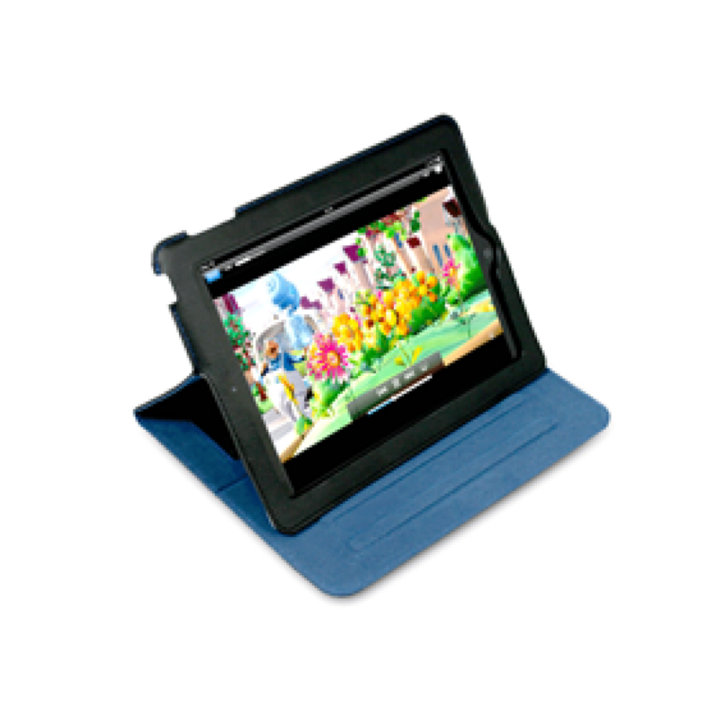 Cover Port Acapulco Para Ipad Mini Ultra Delgada, Posicion Ajustable, Negro/ Azul, (201214)