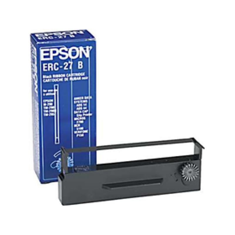 Cinta Epson Erc-27B Ink Ribbon Cartridge Black Compatible Con Impresoras Epson Tm-U295 (C43S015366)