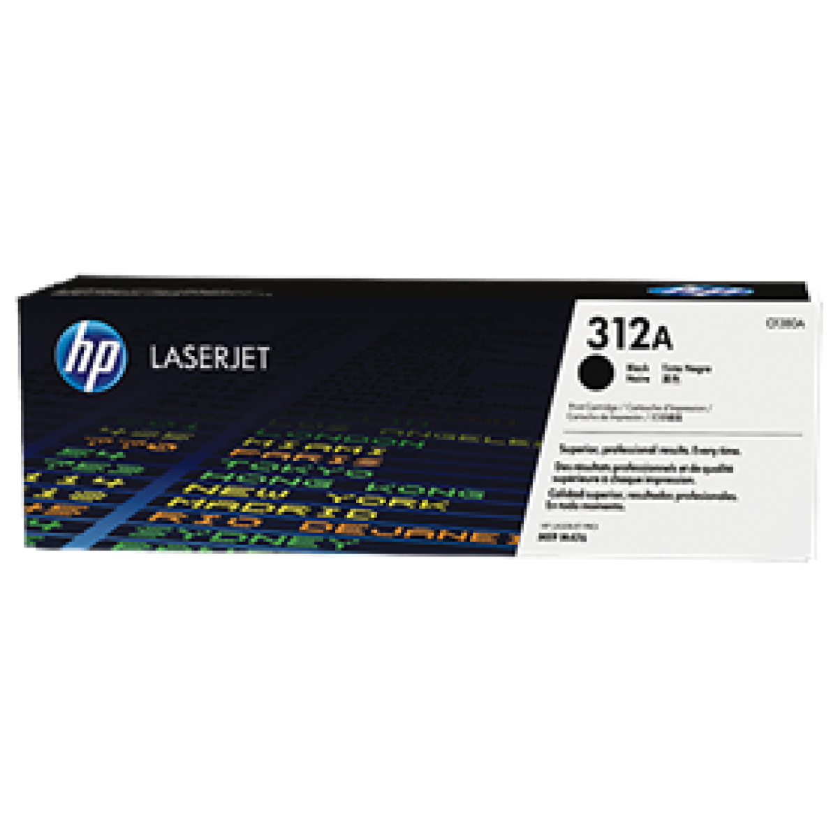 Toner Hp 312A - Cf380A - Negro - 2,400 Paginas - Para Impresora Color Laserjet Pro - Mfp M476Nw, M476Dn Y M476Dw